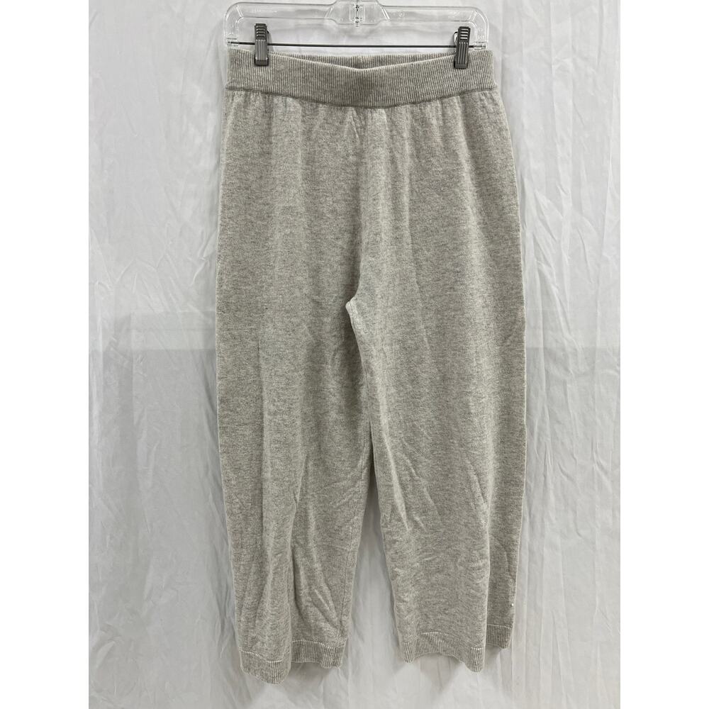NWT PEARL by Lela Rose Grey Knit Cropped Pant size S
